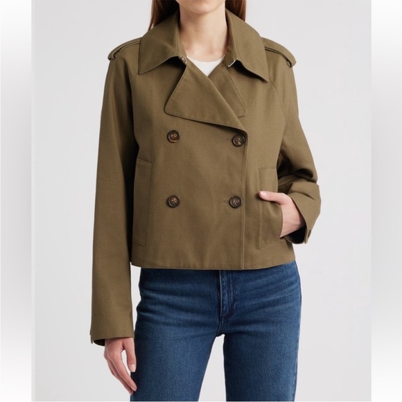 rag & bone Jackets & Blazers - rag and bone Betty Crop Trench Coat